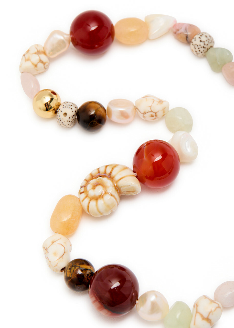 Anni LU Seaside 18kt Gold-plated Necklace - Cream - One Size