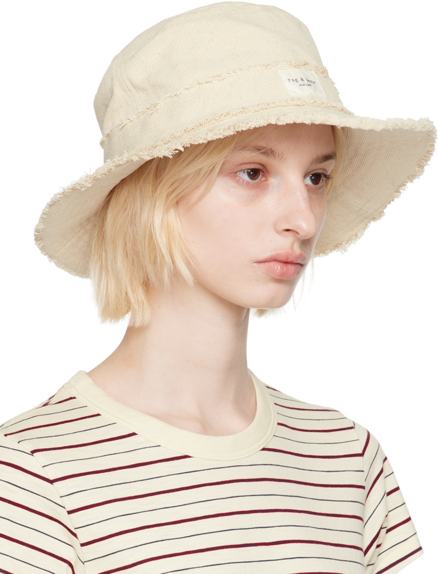 rag & bone Off-White Addison Bucket Hat Rag and Bone