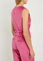 Gabriela Hearst Coleridge Corduroy Waistcoat Pink
