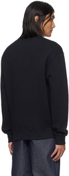 Maison Kitsuné Black Handwriting Sweatshirt