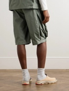 SAIF UD DEEN - Straight-Leg Panelled Shell Shorts - Gray