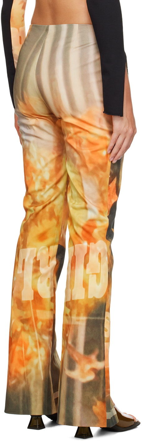 ELLISS Orange Sunflower Jeans