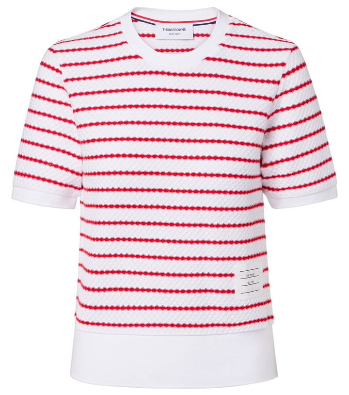 Photo: Thom Browne Striped cotton top