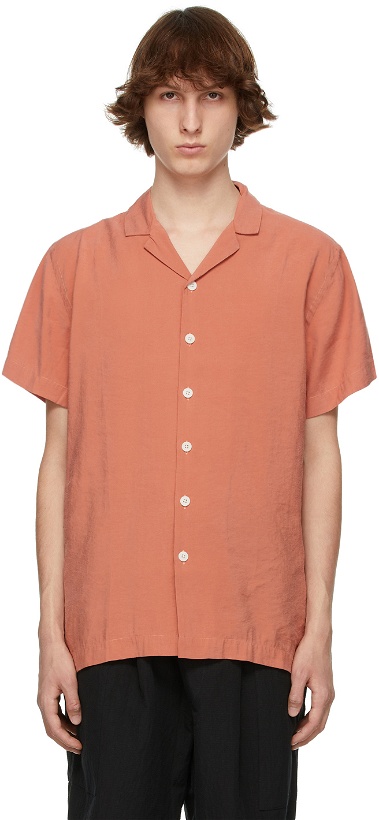 Photo: Schnayderman's Orange Modal Short Sleeve Shirt
