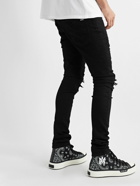 AMIRI - MX1 Skinny-Fit Panelled Distressed Jeans - Black