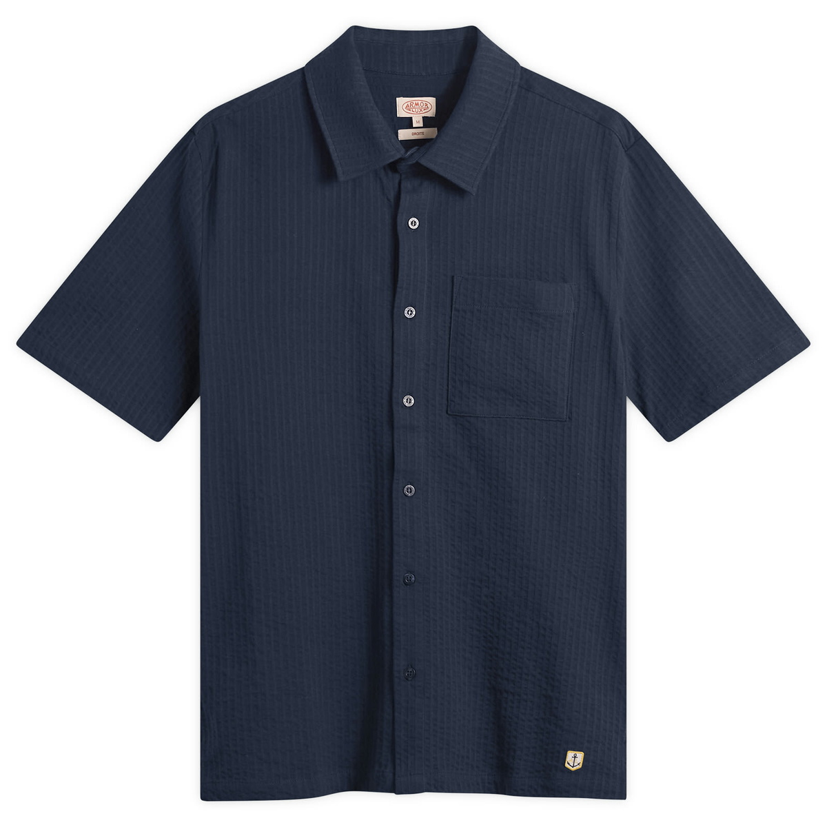 Armor-Lux Men's Short Sleeve Shirt in Marine Deep