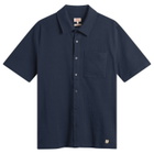 Armor-Lux Men's Short Sleeve Shirt in Marine Deep