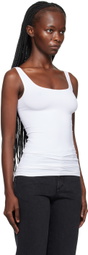 Theory White Len Tubular Tank Top