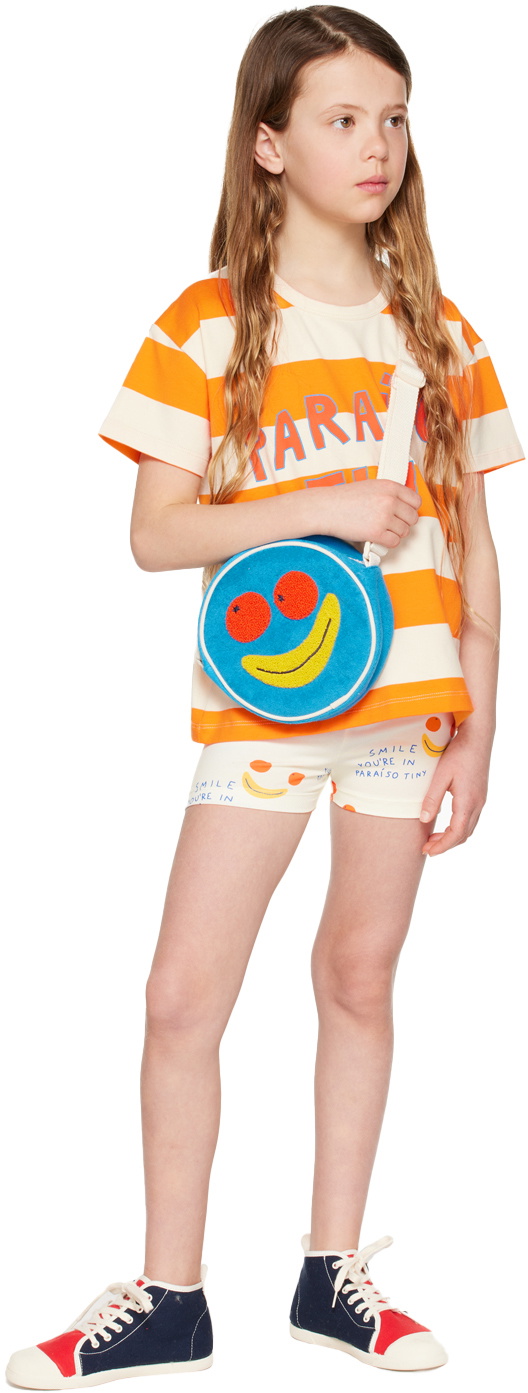 TINYCOTTONS Kids Orange 'Paraíso Tiny' T-Shirt