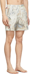 Alexander McQueen Off-White William Blake Dante Swim Shorts