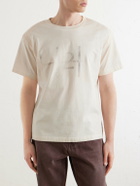 424 - Logo-Print Cotton-Jersey T-Shirt - Neutrals