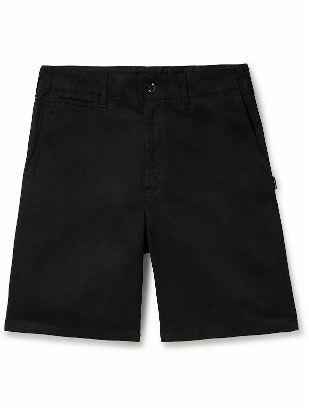 Photo: Neighborhood - Wide-Leg Cotton-Twill Shorts - Black