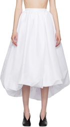 Kika Vargas SSENSE Exclusive White Nina Midi Skirt