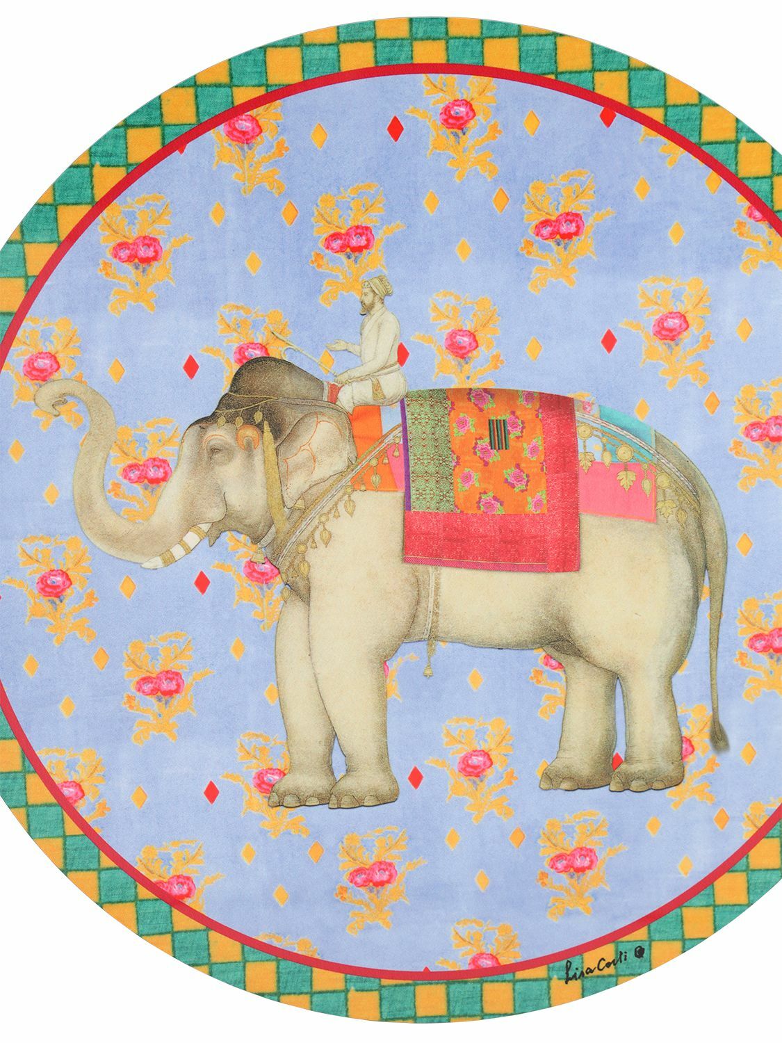 LISA CORTI Ololay Elephant Placemat