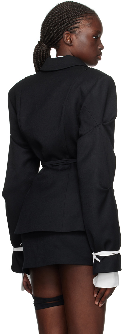 SRVC Black Slash Blazer