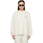 Fear of God ESSENTIALS Off-White Classic Fit Long Sleeve T-shirt