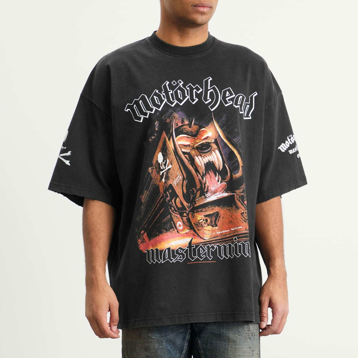 END. Men's X MASTERMIND WORLD x Motorhead RWTD T-Shirt in Black