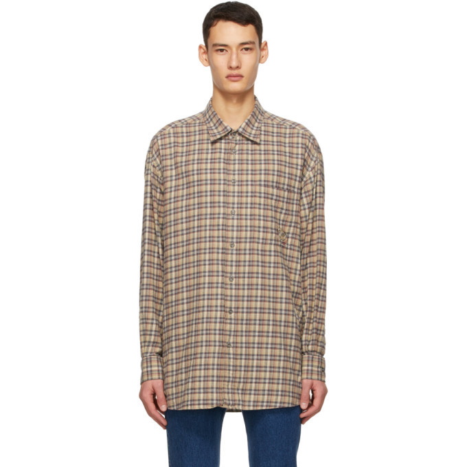 Photo: Gucci Multicolor Cotton Flannel Check Shirt