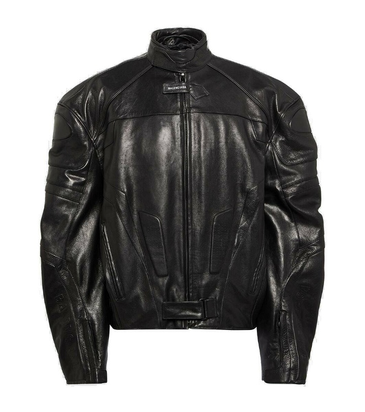 Photo: Balenciaga Leather biker jacket