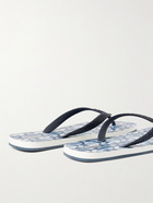 Vilebrequin - Printed Rubber Flip Flops - Blue