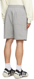 Y-3 Gray Drawstring Shorts