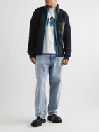 Marni - Ripstop-Trimmed Knitted Jacket - Blue