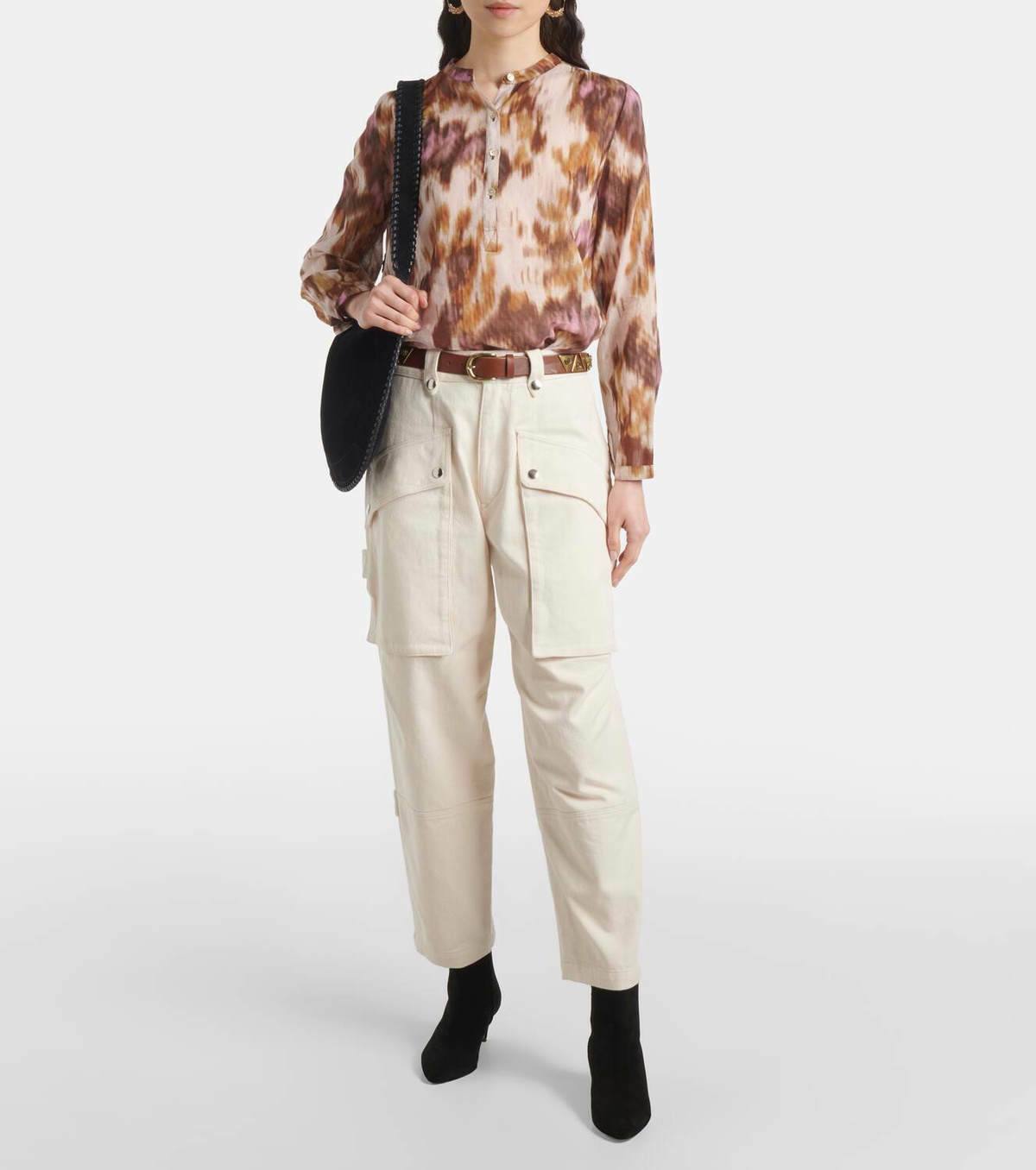 Marant Etoile Jannick low-rise cotton cargo pants