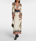 Etro Printed midi dress