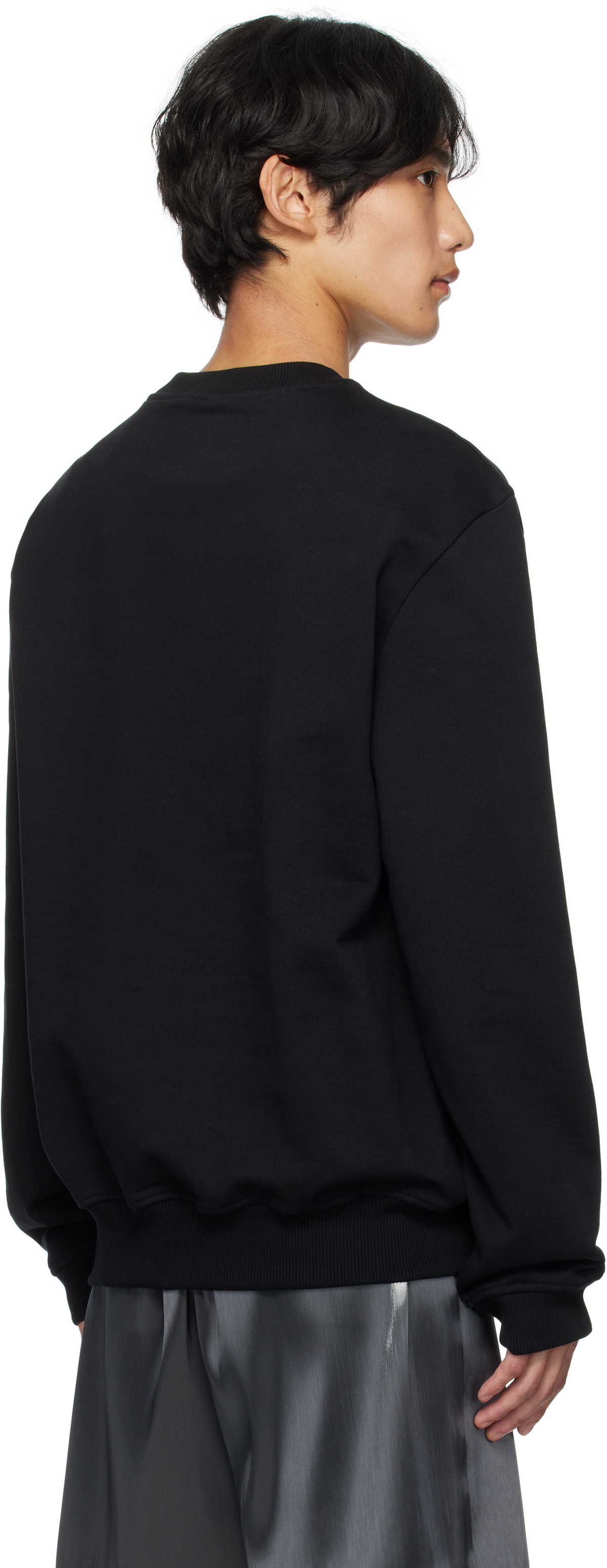 HELIOT EMIL Black Astrape Crewneck Sweatshirt