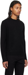 ZEGNA Black Crewneck Sweater