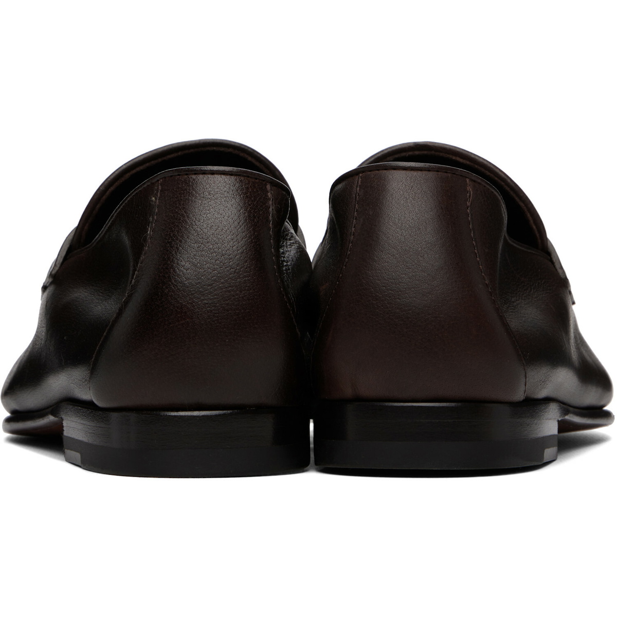 TOM FORD Brown Gigi Twisted Band Loafers