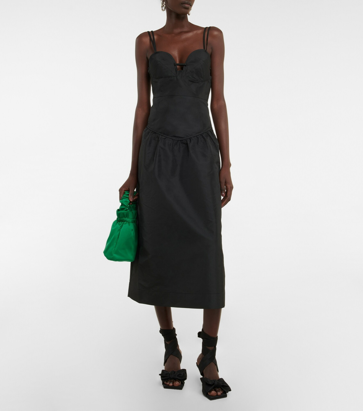 Ganni - Taffeta midi dress GANNI Ganni - Taffeta midi dress GANNI