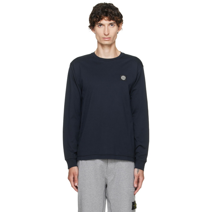 Photo: Stone Island Navy 2100031 60/2 Cotton Jersey T-shirt