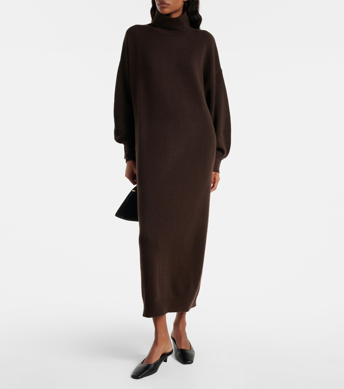 Jardin des Orangers Turtleneck wool and cashmere sweater dress