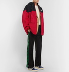 Off-White - Oversized Printed Two-Tone Shell Hooded Jacket - Men - Red