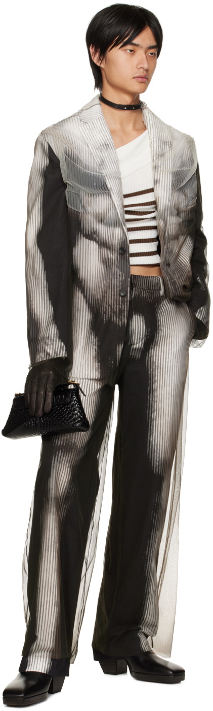Y/Project Black Jean Paul Gaultier Edition Overlay Trousers