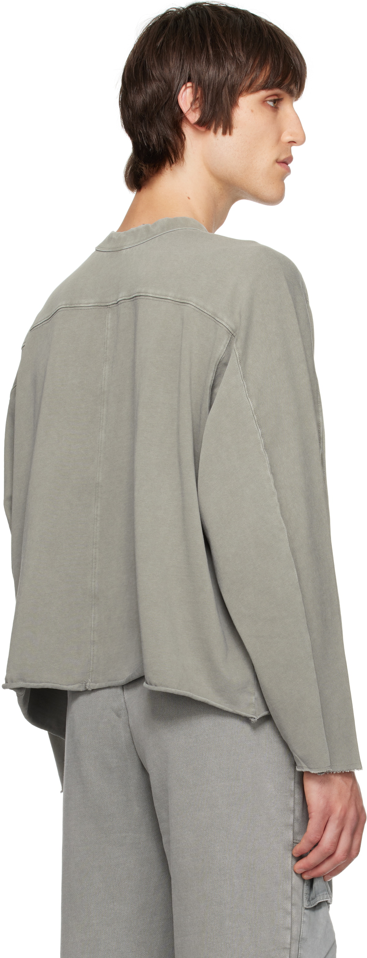 Entire Studios Gray Heavy LS T-shirt Entire Studios