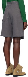 JW Anderson Gray Twisted Workwear Shorts