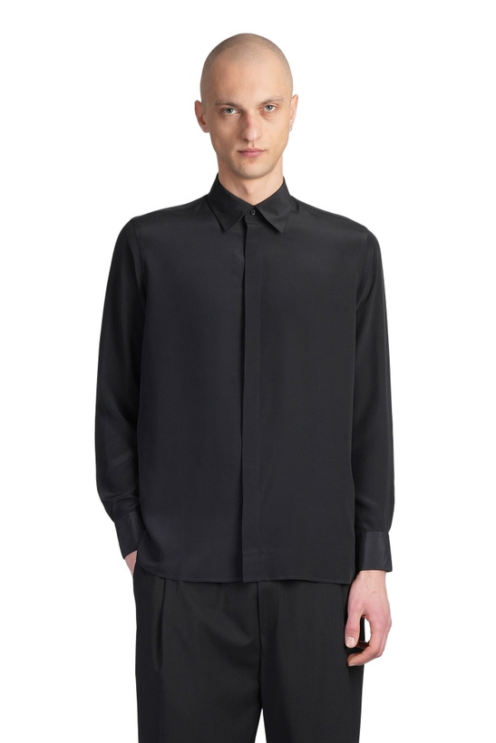 Photo: Laneus Shirt In Black Silk