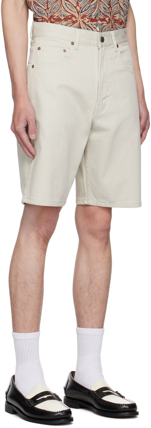 BEAMS PLUS Off-White Relaxed-Fit Shorts