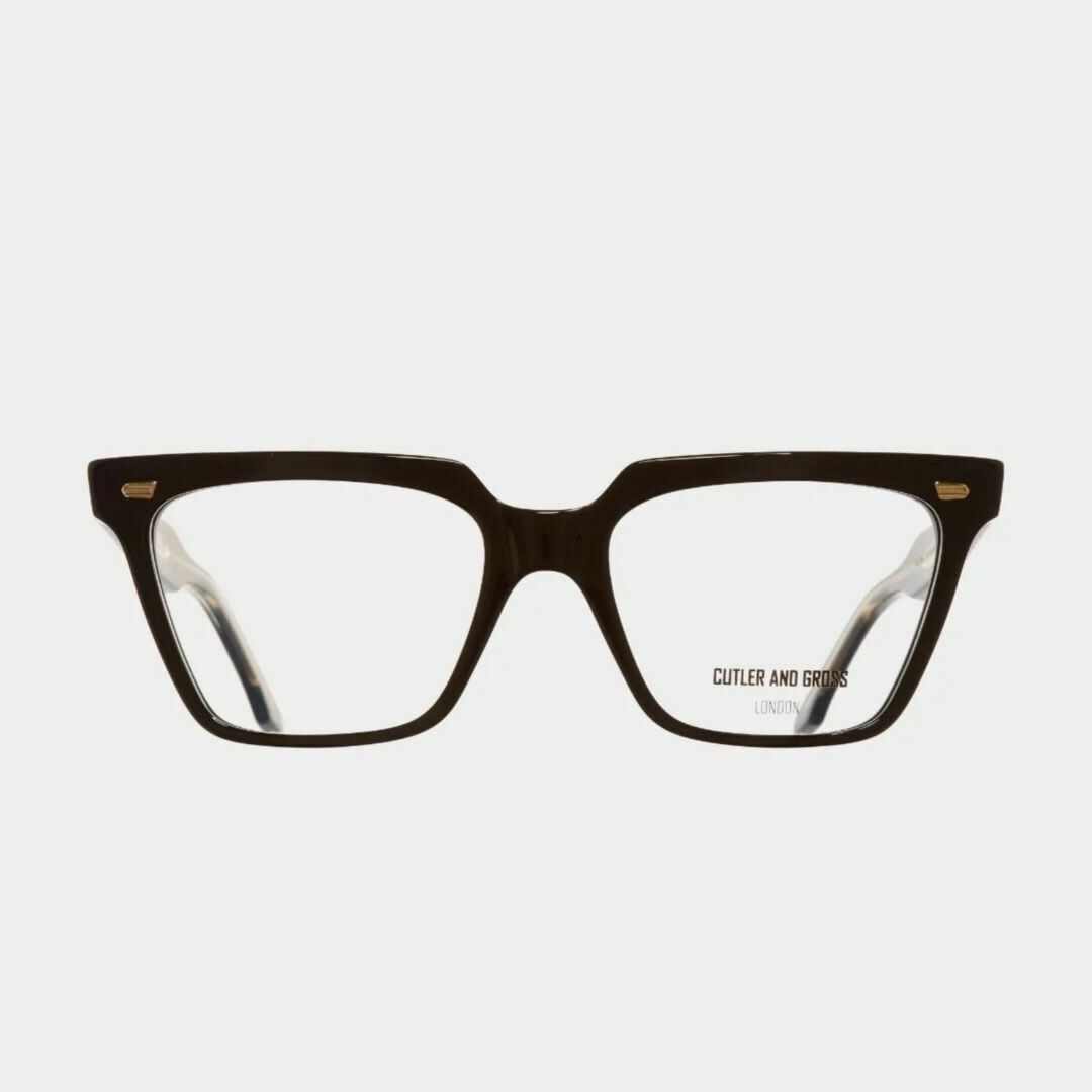 Cutler and Gross 1346-01 Black Taxi Acetate Optical Glasses