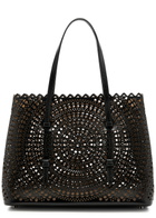 Alaïa Mina 32 Laser-cut Leather Tote - Black - One Size