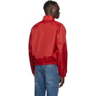 Gucci Red Nylon Logo Jacket