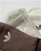 Adidas Trefoil Cushion Crew Socks (6 Pairs) Brown/Beige - Mens - Socks