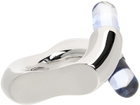 Lorette Colé Duprat SSENSE Exclusive Silver & Blue Resin Ring