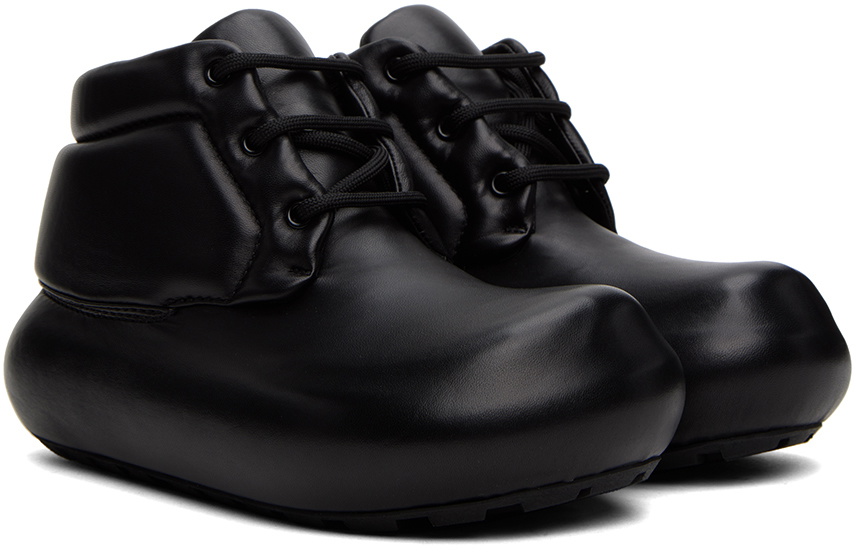 Jil Sander Black Padded Ankle Boots Jil Sander
