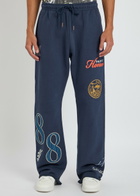 Honor The Gift 1988 Embroidered Cotton Sweatpants Navy