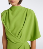 Roksanda Elva asymmetric crêpe midi dress