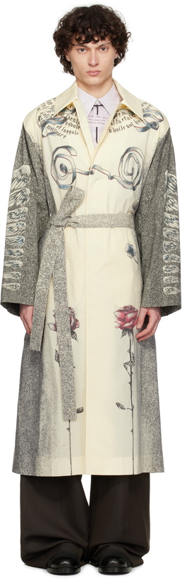 Photo: Jean Paul Gaultier Beige 'The Multi-Tattoo' Trench Coat