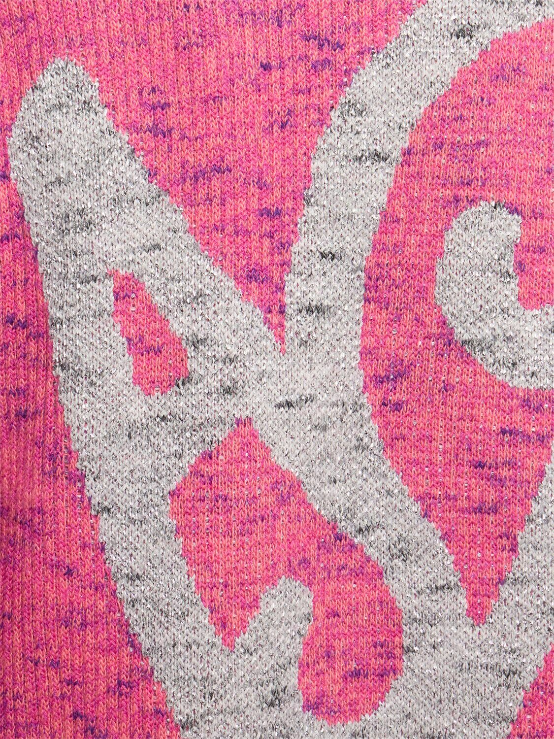 Acne Studios ピンクハートプリントセーター Acne Studios heart-print chunky-knit Jumper | Pink | FARFETCH